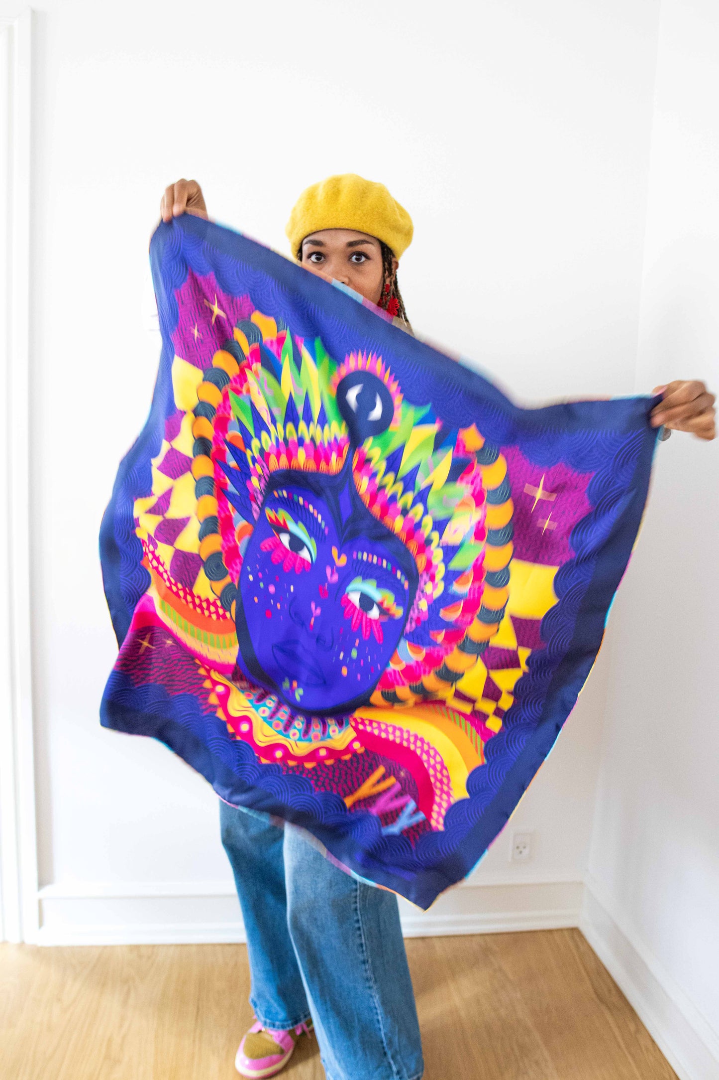 Cosmic Queen Silk scarf