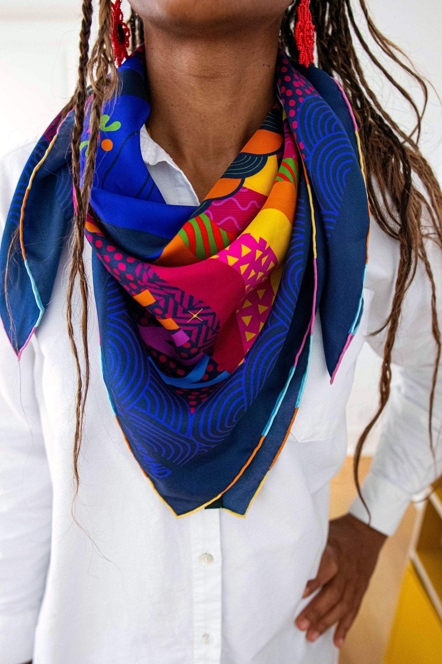 Cosmic Queen Silk scarf
