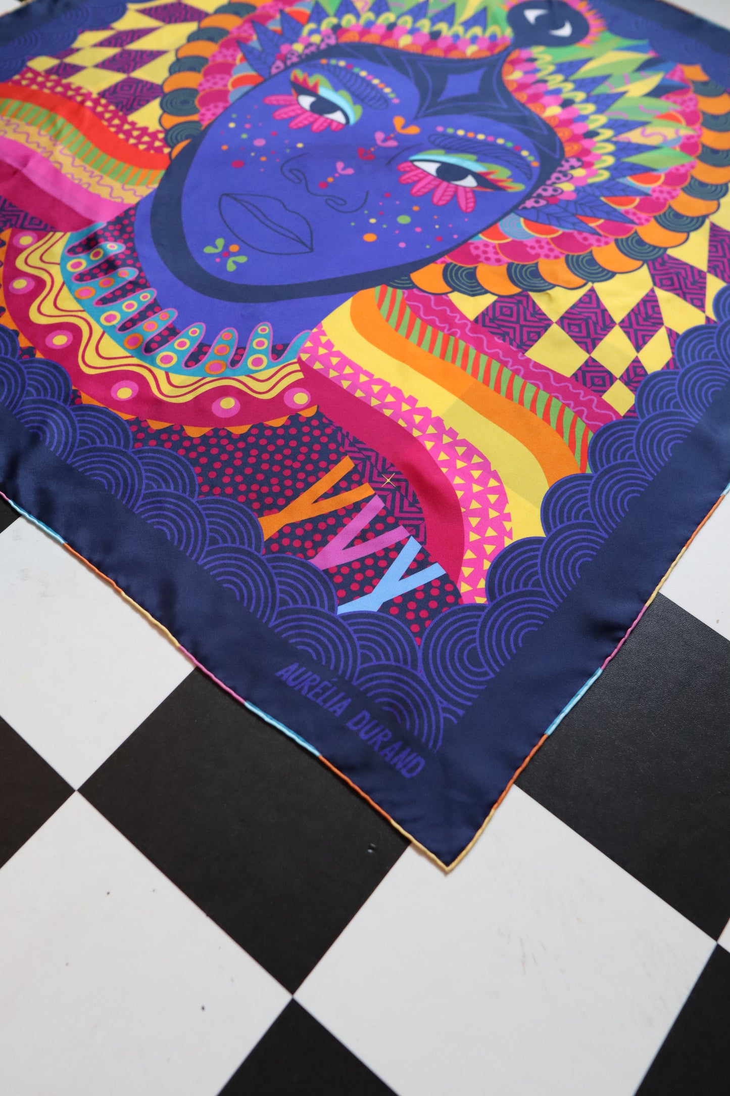 Cosmic Queen Silk scarf