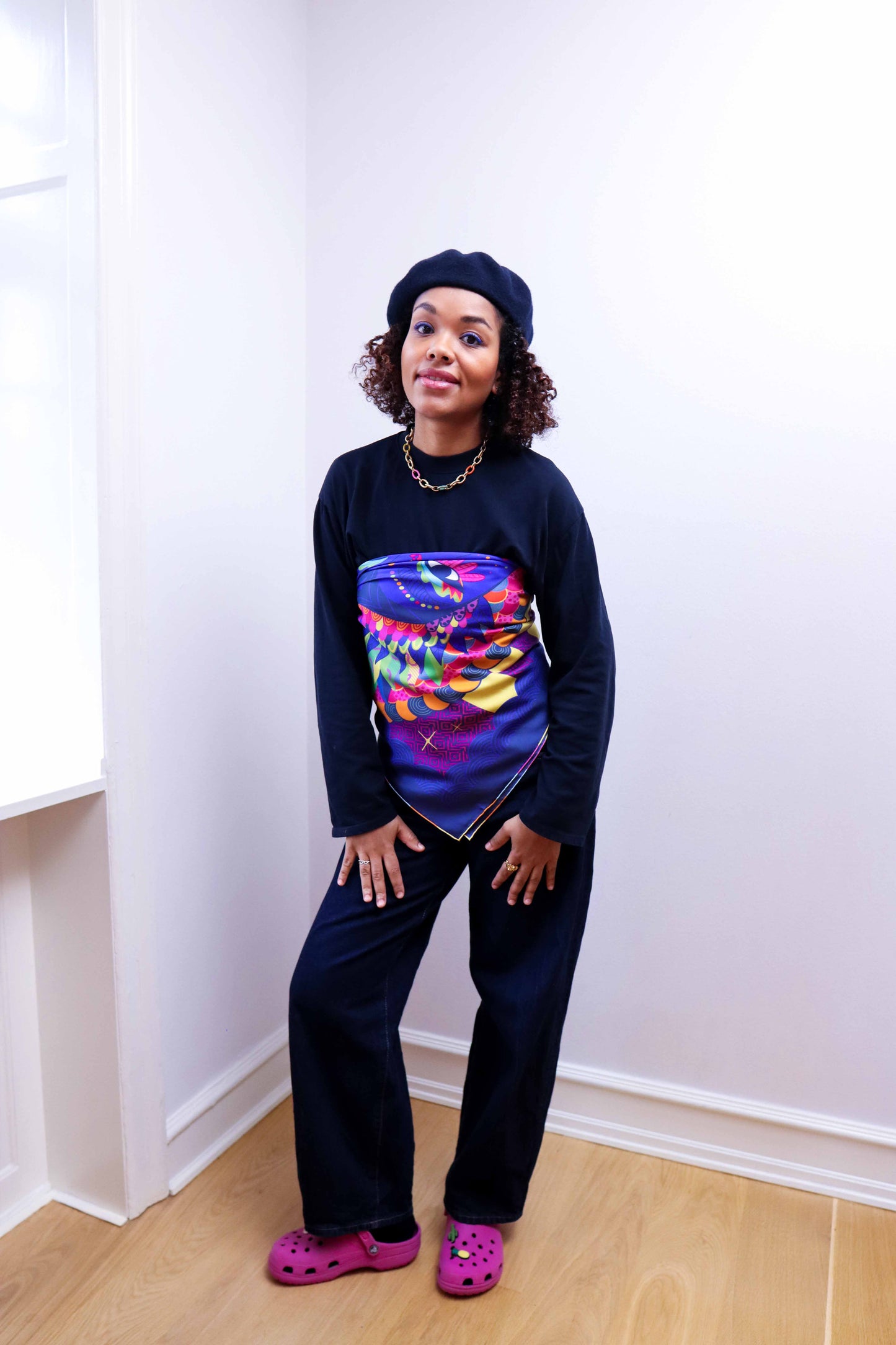 Cosmic Queen Silk scarf