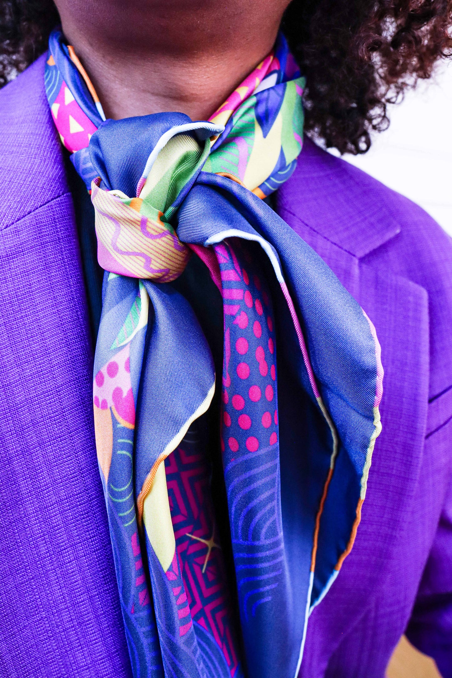 Cosmic Queen Silk scarf