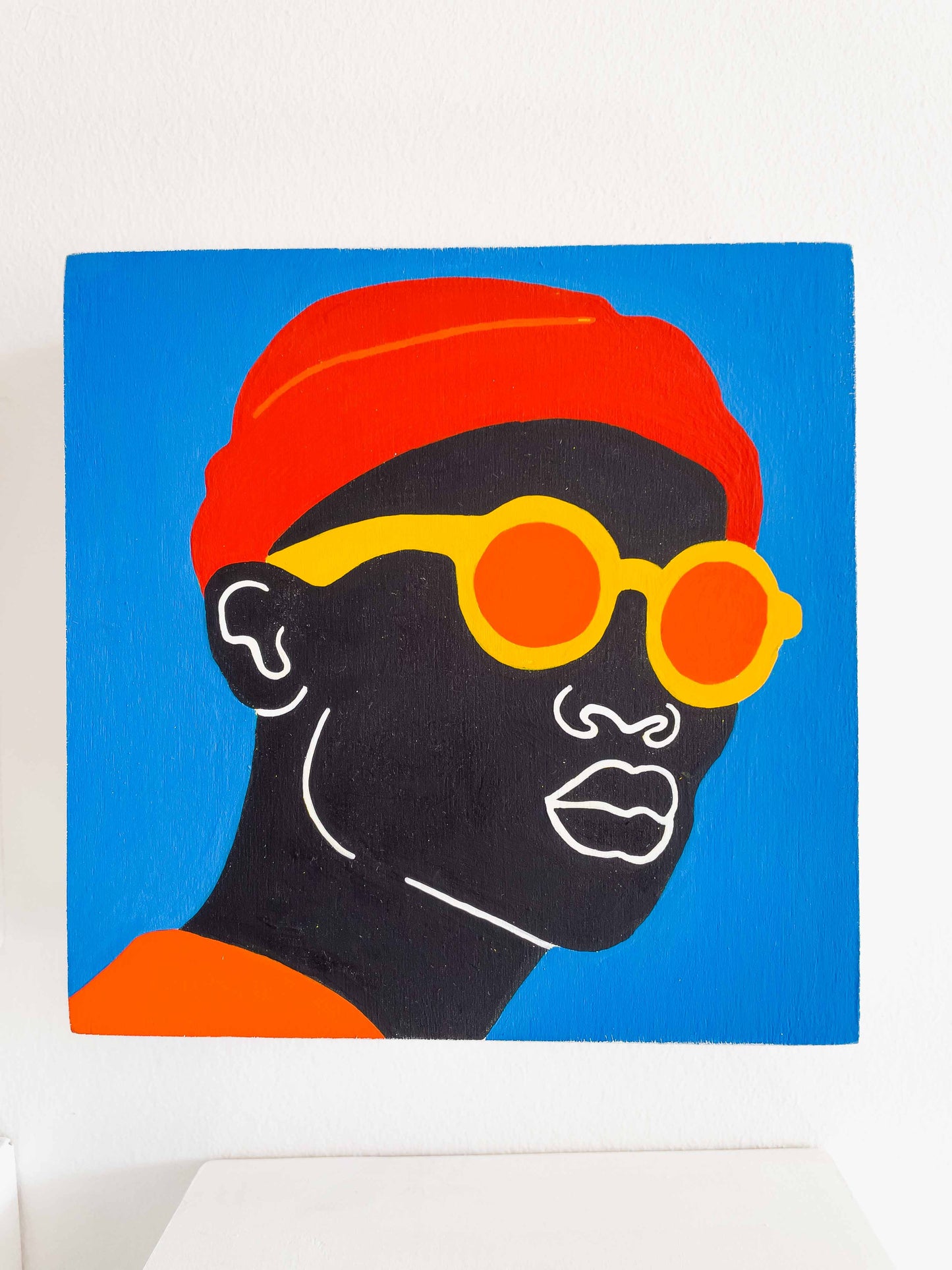 12 Colorful Bricks – Pop Art Portrait Series in Vibrant Colors Painting