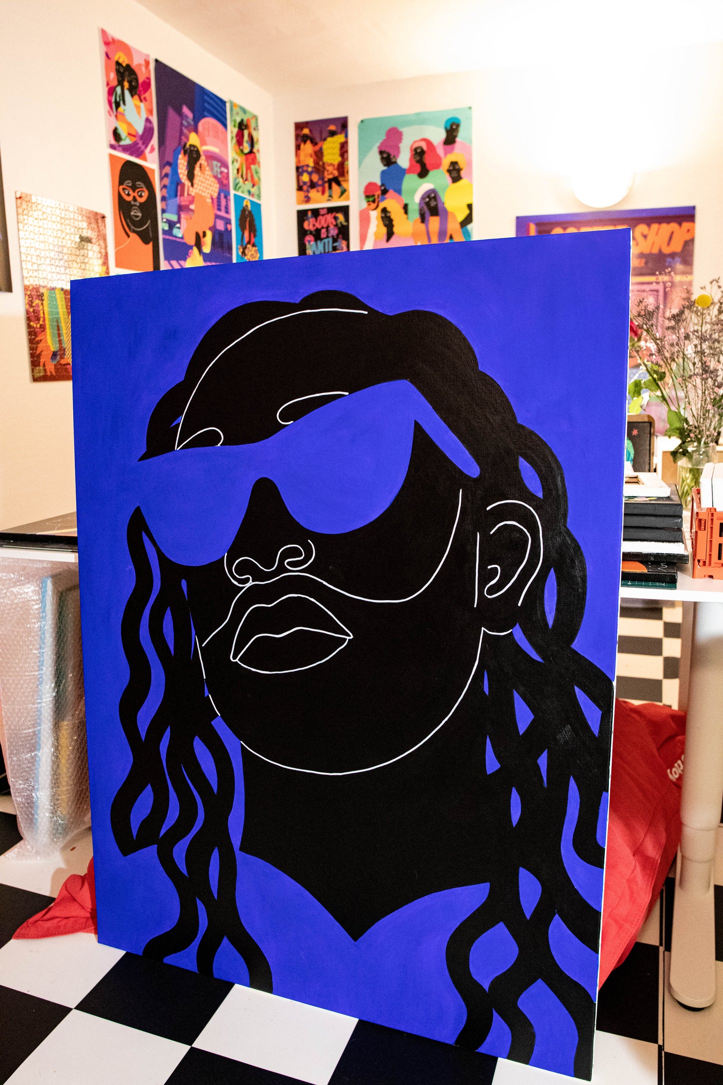 Blue Sunglasses - Lunettes de soleil bleues